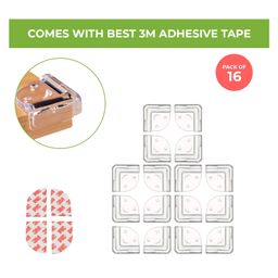 Safe-O-Kid Pack of 12 Smiley Corner Guards with 3M AdhesiveTransparent, BPA Free, Non-Toxic, Soft Furniture Protectors-picture-11
