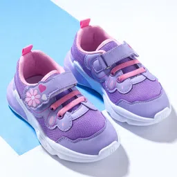 Cute Walk by Babyhug Sneaker Shoes With Velcro Closure - Purple-picture-24