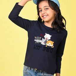 NUSYL Girls Printed T-shirt-picture-34