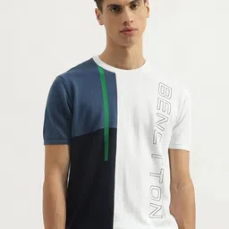 United Colors of Benetton Men Colourblocked Round Neck Sweatshirt-picture-36