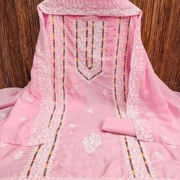 MANVAA Embroidered Unstitched Dress Material-picture-2