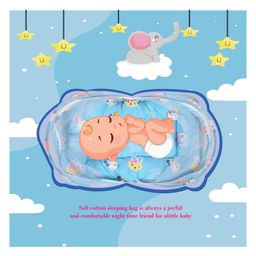 Toddylon Baby Bedding Combo Mattress with Mosquito Net & Nappy Changing Mats - Blue image 4