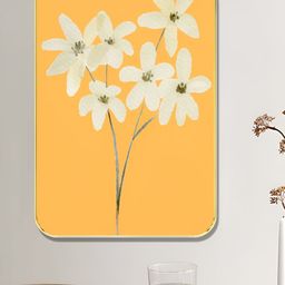 SAF Yellow & Grey Floral Printed Wall Art-image-96