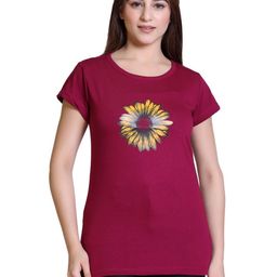 Varenyam Women Typography Raw Edge T-shirt-image-37