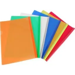 AAGAM Multicolor A4 Size Sliding Bar Strip File (Pack of 12) image 3