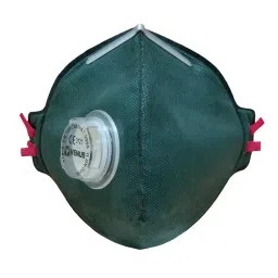 Venus FFP2 NR D Universal Fit Nose Mask with Volv Embedded Aluminium Nose Clip Flat Fold Green for Pollution Dust Protection Use, V-414 (Pack of 20 Pcs)-picture-14