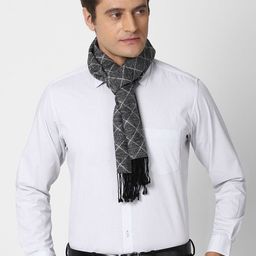 Van Heusen Men Checked Cotton Mufflers-image-91