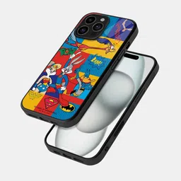 macmerise Cartoon Characters Printed iPhone 16 Pro Max Bumper Case Mobile Accessories-3
