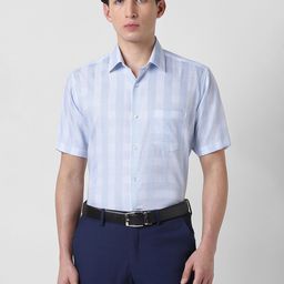 Van Heusen Men Checked Regular Fit Shirt-picture-47