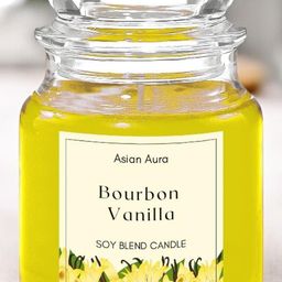 Asian Aura Yellow Vanilla Scented Jar Candle-29