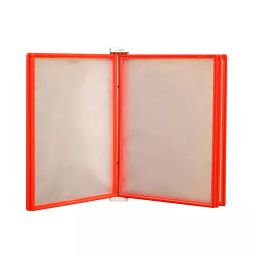 Vikrant Information Document Display Unit Wall Hanging A4 Sheet Metal Frame Rectangular Shape Red, ‎WLIFU_A4-5 RED (Pack of 5)-13