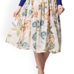 Moda Rapido Printed Mini Flared Skirt-picture-38