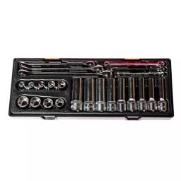JTC Star Combination Set 12.7 mm (1/2 Inch) Drive Size for Garage and Workshops, JTC K4241 (Set of 24 Pcs)-30