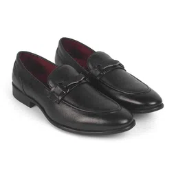 Tresmode Men Leather Slip-On Loafers-image-93
