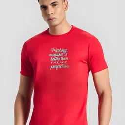 SZN Men Typography Printed Muscle Fit T-shirt-image-38