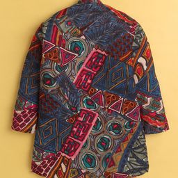 BAESD Boys Geometric Printed Regular Kurta with Pyjamas image 5