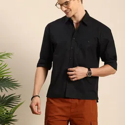 Mast & Harbour Men Slim Fit Opaque Casual Shirt-picture-9