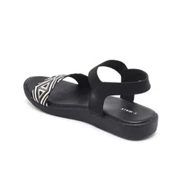 V-WALK Women Printed Open Toe Flats with Bows image 4