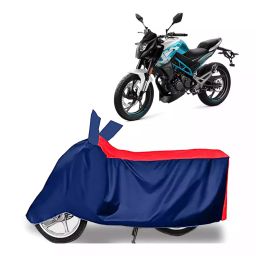 Auto Pearl Polyester Two Wheeler Cover for CFMoto 150NK (Red Blue)-image-57