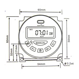 L701 Microcomputer AC 240 V LCD Digital Display Programmable Electronic Timer Switch image 3