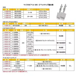 AS ONE 8-Channel Micropipette, 5-50 μL, 1-9349-02-11