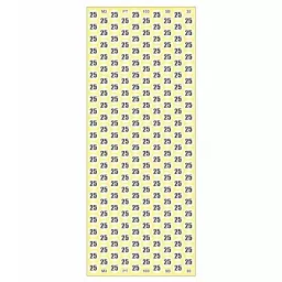 Sticker Bazaar M3 Number 25 Printed Labels 12 mm Dia 5100 Labels (Pack of 5) image 2