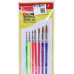 Camlin Champ Brushes Series 64 Pack of 7 Round Brushes - Multicolor-picture-20