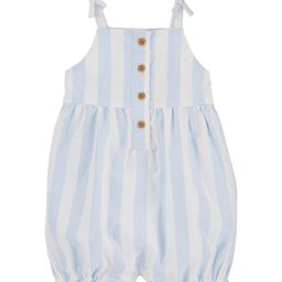 Carter's Baby Cabana Striped Cotton Romper- Blue-image-13