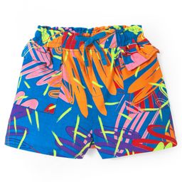 Pine Kids Cotton Knit Mid Thigh Printed Shorts - Multicolour-image-42