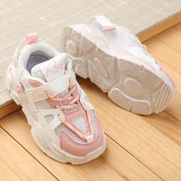Babyoye Lace Up Casual Sneaker Shoes Hearts Print - Pink-image-19