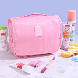 Multi Utility Organizer Pouch Cum Travel Kit with 6 Pockets - Pink-image-43
