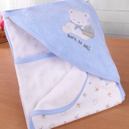 Simply Terry Knit Bear & Nautical Theme Printed TowelL 80 x B 80 cm - Sky Blue-14