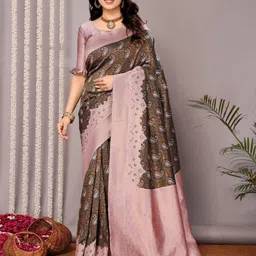 Shriyangan Zari Pure Silk Kanjeevaram Saree-image-19