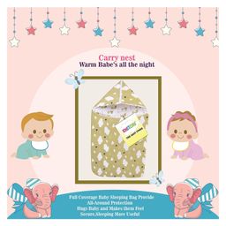 Kwitchy New Born Baby Bedding Set Cushioned Mattress with Net & Sleeping Bag Combo Green image 4