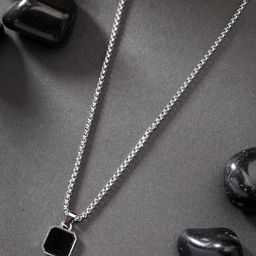 Roadster Silver-Plated Square Pendants with Chains-16