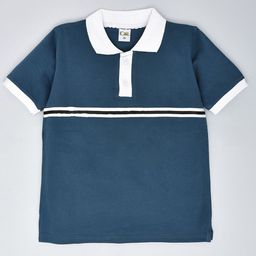 BAESD Boys Striped Polo Collar T-shirt-10