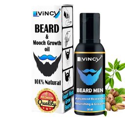 LIVINCY 100% Natural Beard & Mooch Growth Oil - 50 ml-20