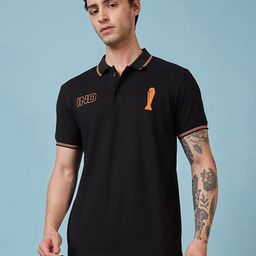 FanCode Men Brand Logo Printed Polo Collar Applique T-shirt-image-49