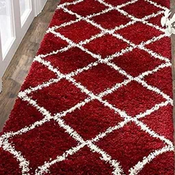 Banchmark Home Furnishings Red Ethnic Motifs Woollen Carpet-picture-7