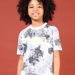 V-Mart Boys Abstract Printed Interlock Round Neck T-Shirt-picture-11