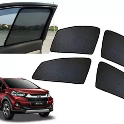 Auto Pearl Side Window Sun Shade Cover for Honda WRV (Black)-picture-1