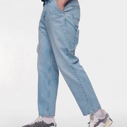 FCUK Men Carpenter Loose Fit Light Fade Stretchable Jeans-image-59