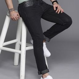 Louis Philippe Jeans Men Navy Blue Super Skinny Fit Stretchable Jeans-image-37