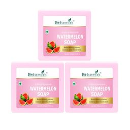 She Essentials Set Of 3 Natural Watermelon Soap - 125 g Each-30