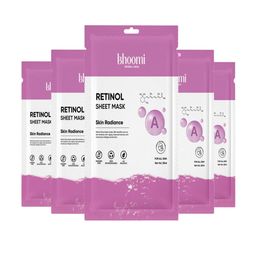 BHOOMI HERBAL INDIA Set Of 5 Retinol Sheet Mask - 20 ml Each-image-42