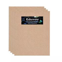 EDUWAY 45x61 cm MDF Board Wood Sheet Natural Wood Tone with 4 mm Thickness for Mandala Art, Lippan Art, Resin Art, Craft Projects (Pack of 4)-picture-40