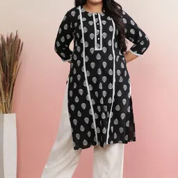 anayna Women Ethnic Motifs Printed Thread Work Kurta-picture-57