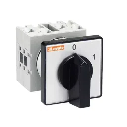 Lovato 2P 2 Position 60° On-Off Cam Switch, 16A, Short Black Handle Actuator, GX1691U_-40