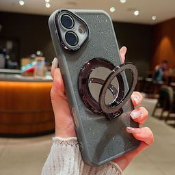 Luxury Kase Quirky Printed iPhone 16 Plus Magnetic Stand Shockproof Back Case-picture-44