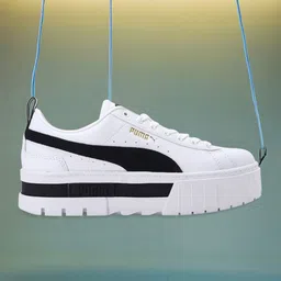 Puma Women White Leather Sneakers-picture-42